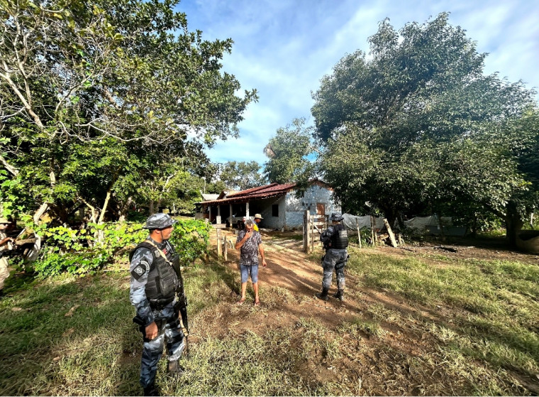 Cerco continua na zona rural da região de Marianópolis.