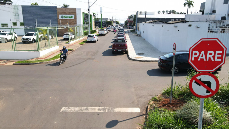 A Rua B terá mão única da Av. Tocantins para a Av. José de Brito