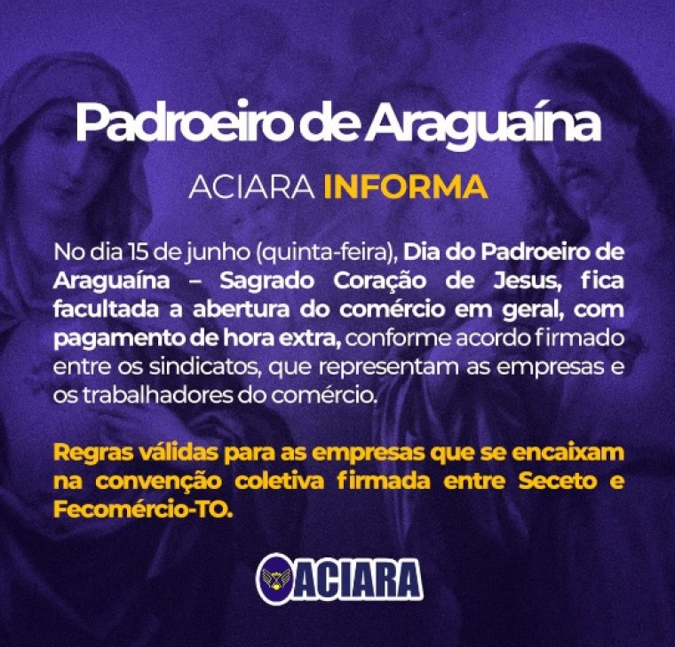 Comunicado da Aciara.