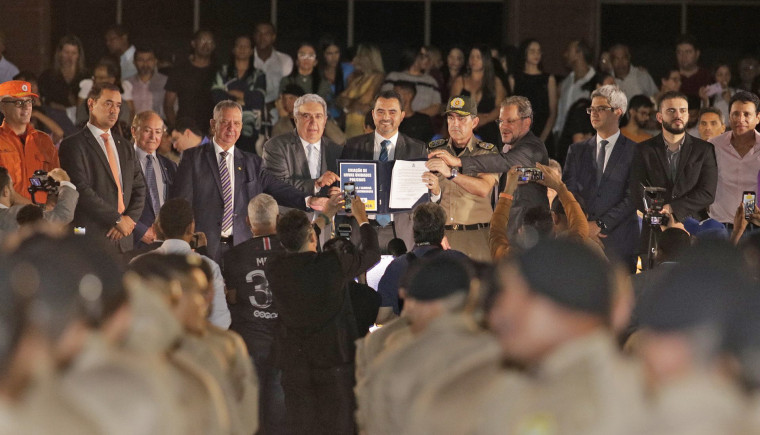 Wanderlei Barbosa na solenidade de formatura dos novos soldados da PMTO.