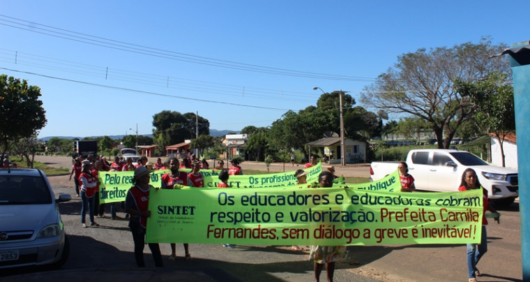 Manifestação dos professores