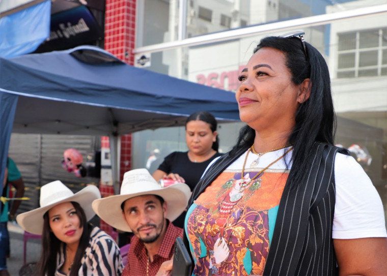 Lucilene Jesus percorreu mais de 550 km, de Paragominas, no Pará, até a Araguaína para curtir a Cavalgada e os shows da Expoara