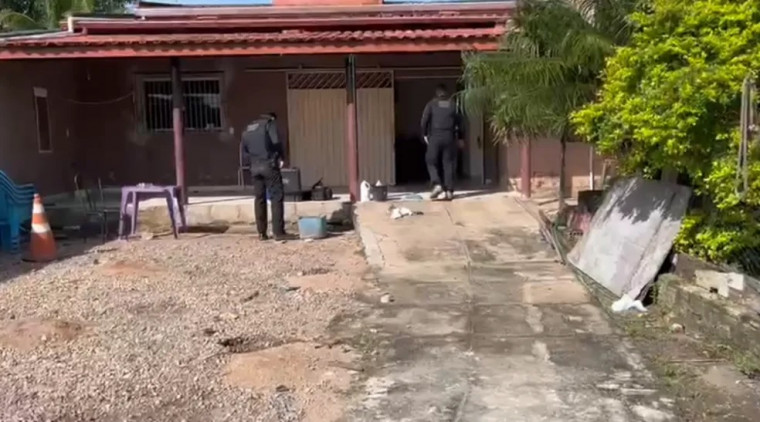 Casa usada pelos criminosos.