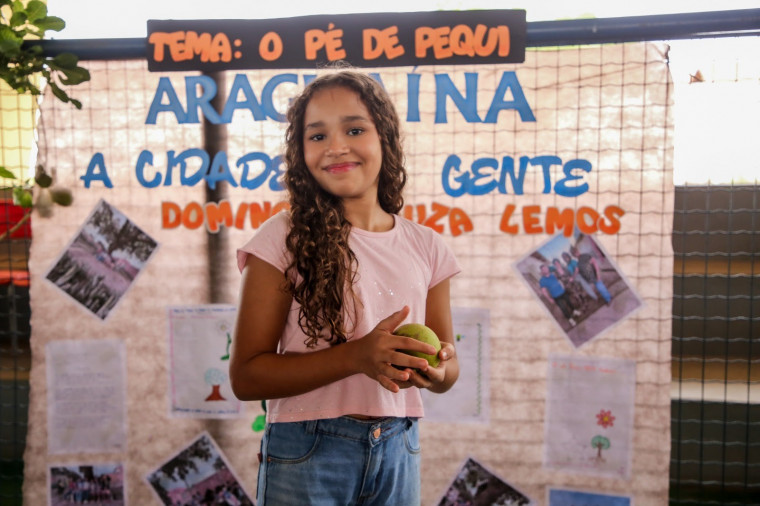 Estudante Cecília Tavares, de 10 anos