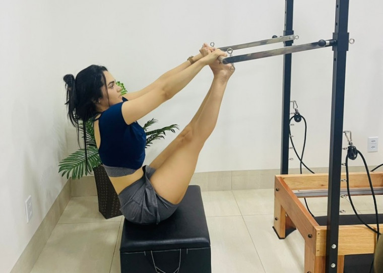 Além das fisioterapias e academia, Tamara investiu no pilates para ganhar mais flexibilidade e diminuir as dores