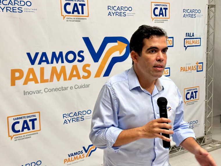 Ricardo Ayres realizou um evento em Palmas para oficializar sua pré-candidatura