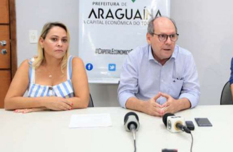 Ronaldo Dimas e a nova secretária da Saúde, Ana Paula