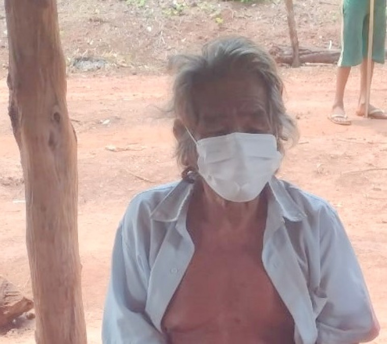 Quirino Dias, ancião apinajé que morreu de tuberculose no início do ano.