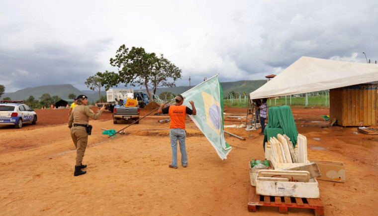 Acampamento era o último ponto de concentração dos manifestantes no Estado do Tocantins
