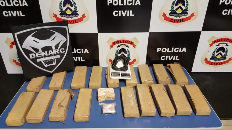 Mais de 30 kg de drogas estavam a caminho de Araguaína