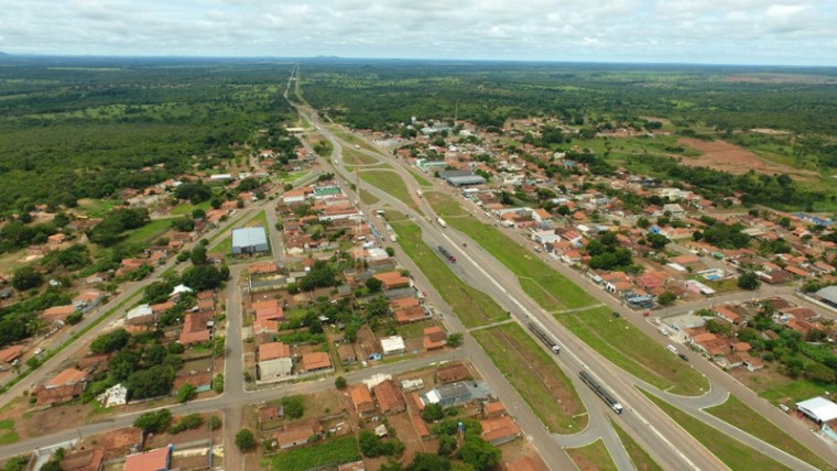 Vista aérea da cidade de Fátima