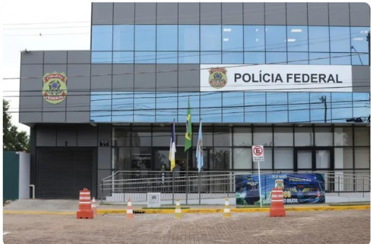 Fachada da Polícia Federal em Palmas