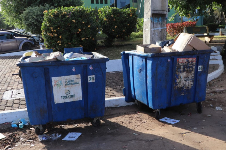 Em oito meses, quatro contêineres de lixo foram incendiados em Porto Nacional.