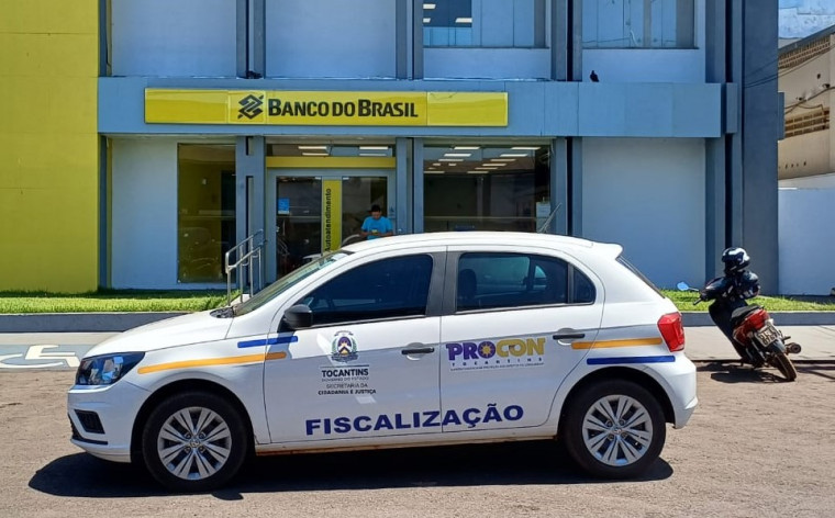 Agência do Banco do Brasil em Tocantinópolis foi uma das autuadas pelo Procon.