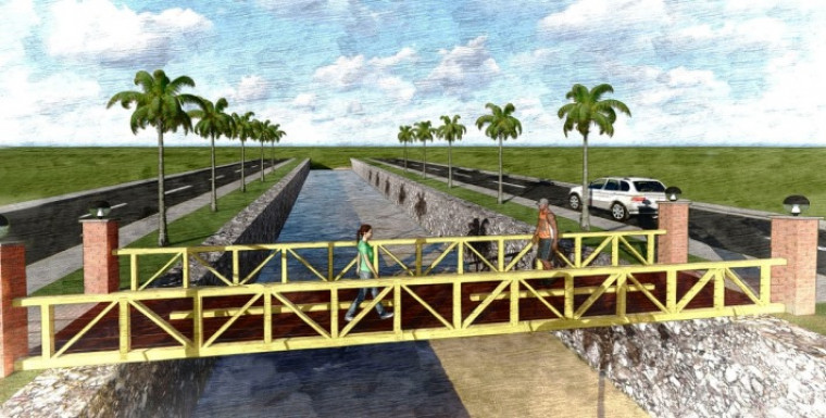 Três pontos da avenida receberão uma ponte para cruzamento de pedestres sobre o Córrego Neblina