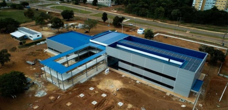Imagem da construção do Hospital de Amor publicada em maio