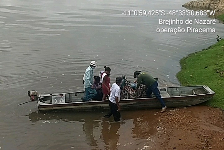 Fiscais percorreram principais trechos do rio Tocantins em cinco municípios
