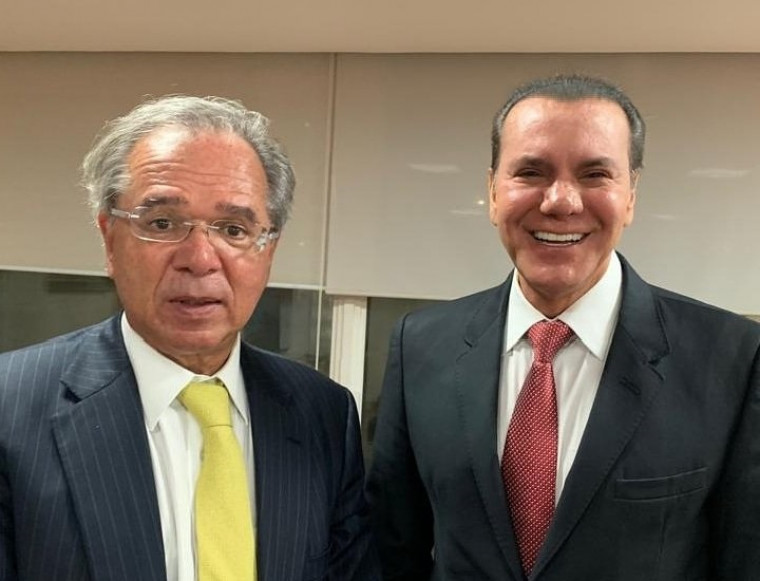 Ex-senador Ataídes e ministro Paulo Guedes