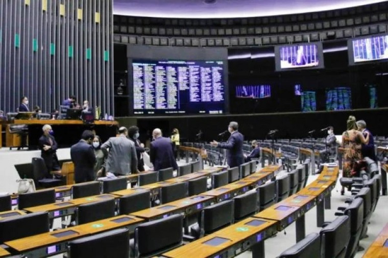 Plenário da Câmara dos Deputados, em Brasília.