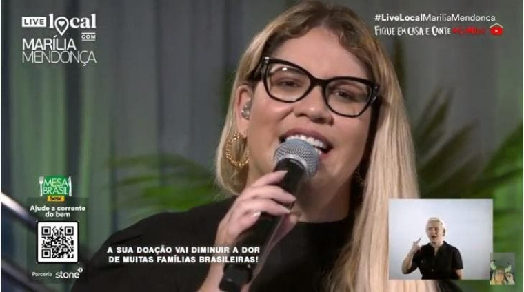 Live da cantora Marília Mendonça foi a maior do sertanejo