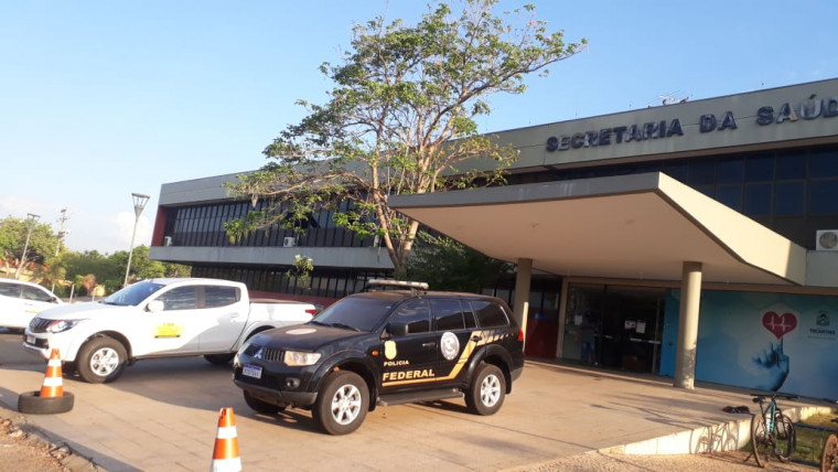 Mandados estão sendo cumpridos na sede da Secretaria da Saúde (SES), em Palmas