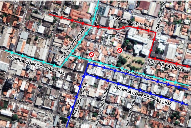 Rotas alternativas para quem trafega no centro de Araguaína.