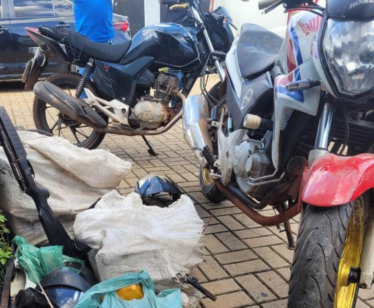 Motos roubadas foram recuperadas durante ação da Polícia Civil