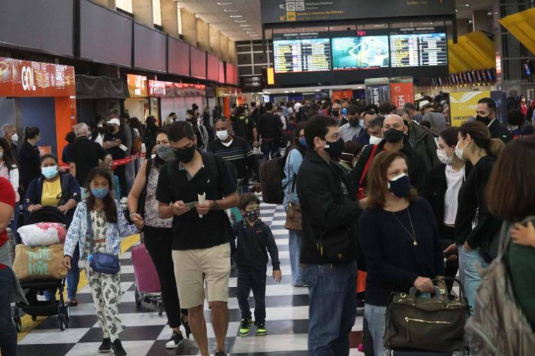 Aeroporto de Congonhas, em São Paulo, na segunda-feira (10/01).