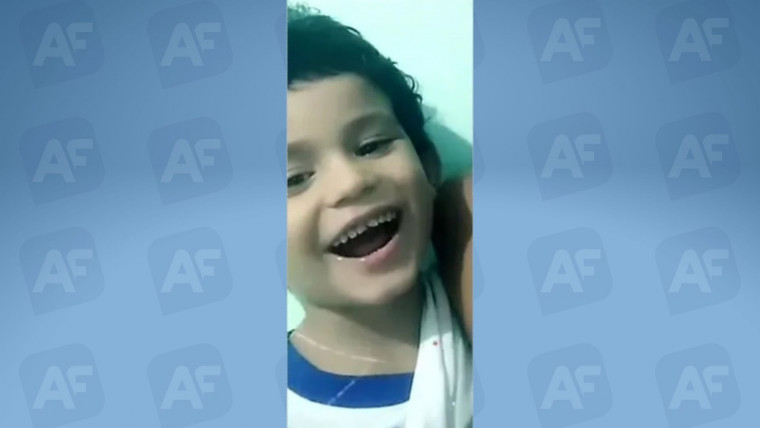 Carlos André, de apenas 4 anos, foi morto com um tiro no pescoço.