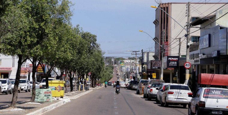 Avenida Goiás, em Gurupi, a terceira maior cidade do Tocantins