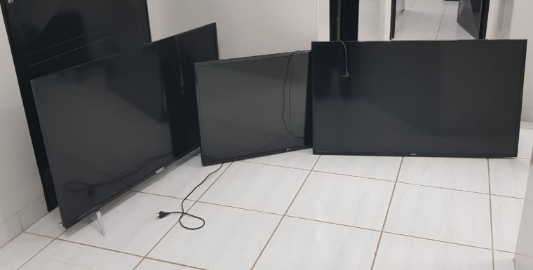 TVs de última geração são recuperadas pela polícia em Palmas