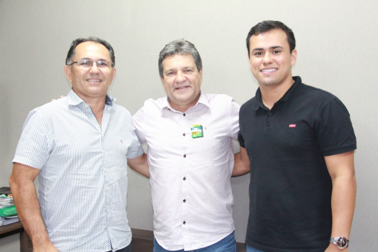 Damaso com empresários Edivaldo Campelo e Lucas Campelo