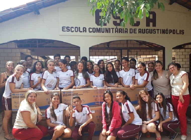 Escola Comunitária de Augustinópolis (Esca). Foto tirada antes da pandemia