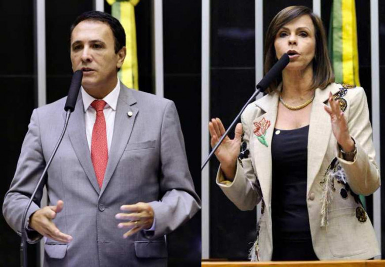 Deputados federais Carlos Gaguim e Dorinha Seabra