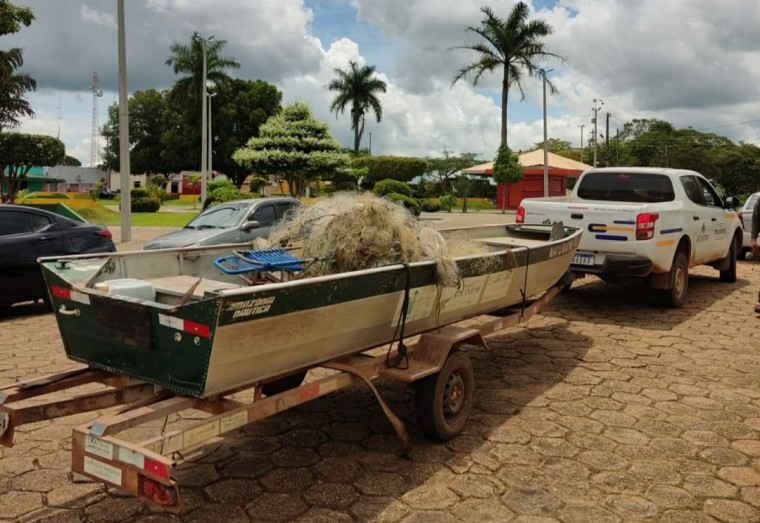 Redes de pesca foram recolhidas no rio Araguaia e seus afluentes