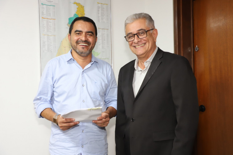 Governador Wanderlei Barbosa junto com o secretário de Cultura e Turismo Hercy Filho