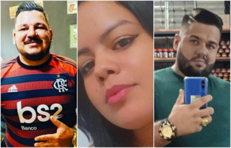 Vítimas do acidente: Charles Dias, Milena Neves e Henrique Martins