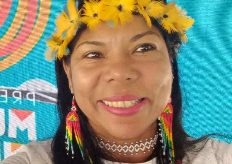 Líder indígena e pedagoga Kamutaja Silva Ãwa, do povo Ãwa-Canoeiro