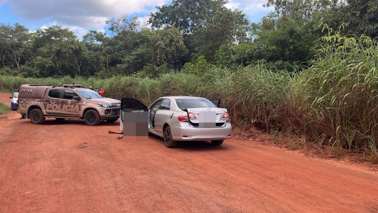 Local onde ocorreu a troca de tiros com os dois homens.