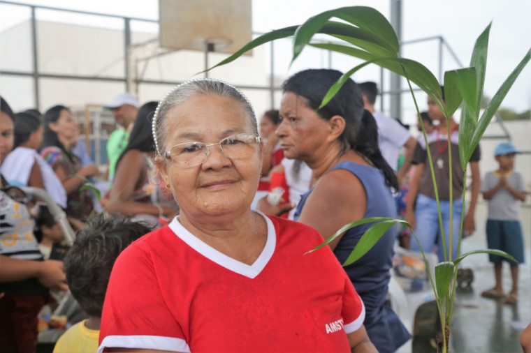 “Vamos conservar a natureza, é uma vida”, afirmou dona Rosilda Machado, moradora do Araguaína Sul