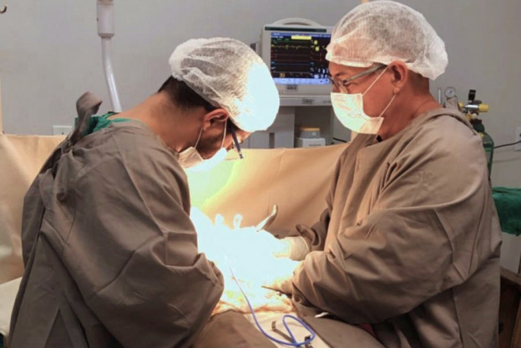 Cirurgia realizada em hospital público do Tocantins.