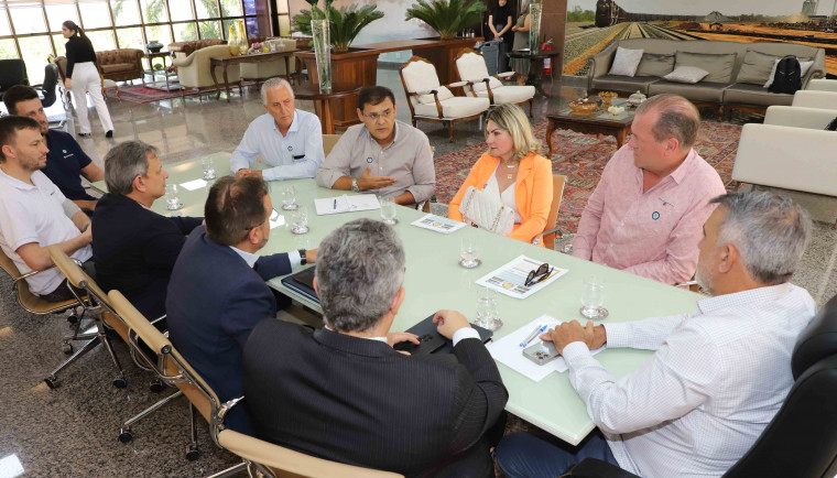 O governador em exercício, Amélio Cayres, destacou a satisfação em receber o grupo de empresários