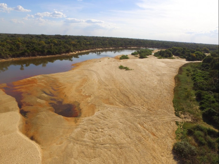 Rio Formoso durante o período de seca