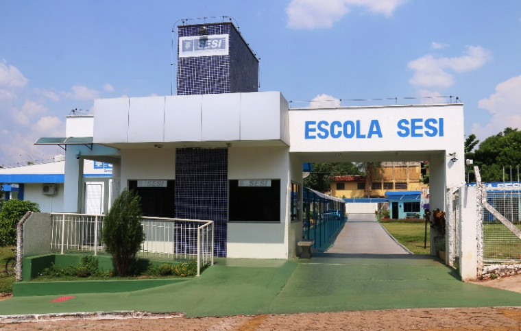 Fachada da Escola Sesi de Araguaína