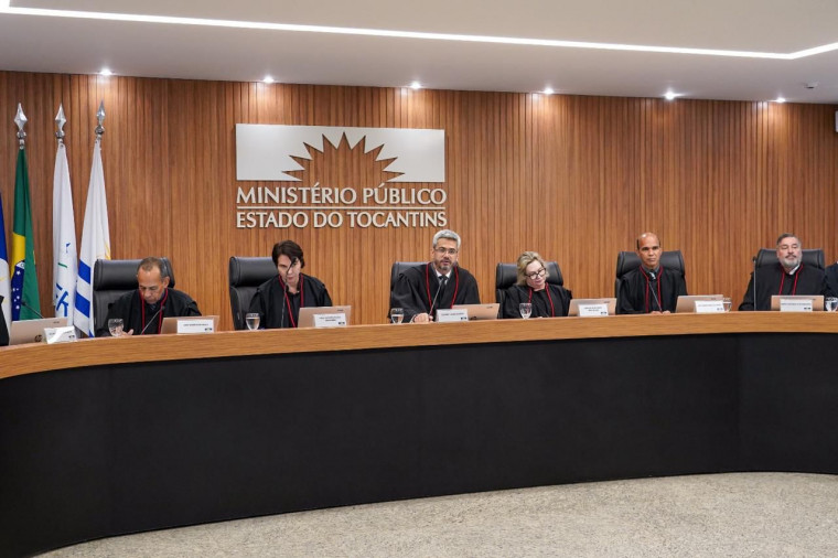 Sessão ordinária do Colégio de Procuradores de Justiça do MPTO, em Palmas.