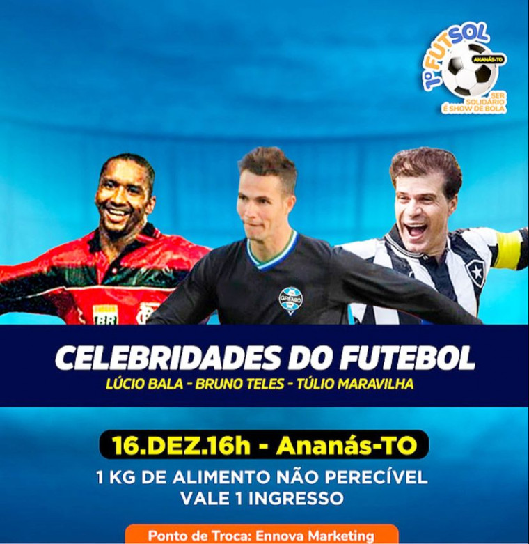 Evento acontecerá em Ananás dia 16 de Dezembro