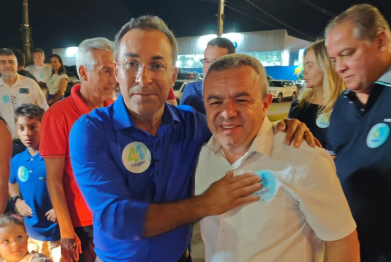 Ronivon Maciel e Wagner durante a convenção em Araguaína