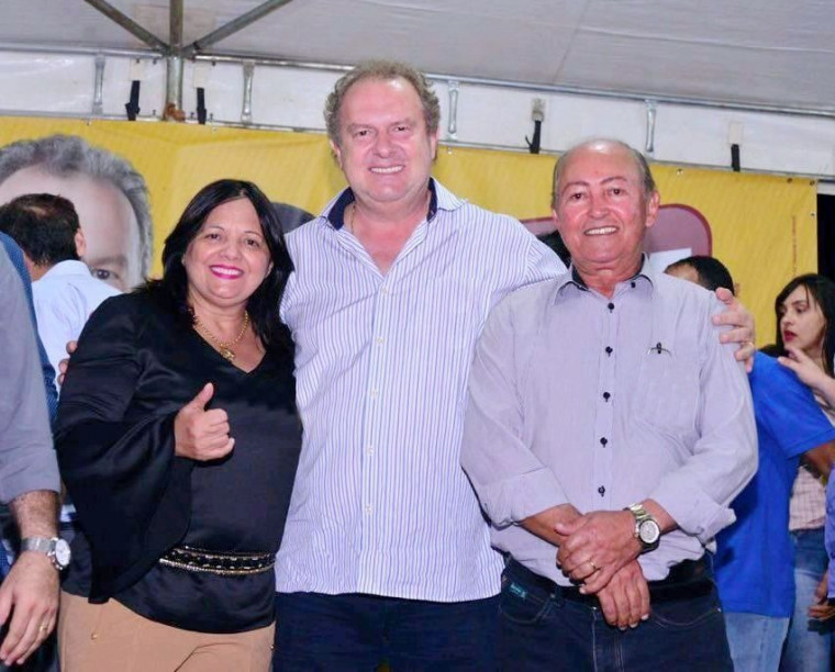 Deputada Valderez, governador Carlesse e ex-deputado federal Lázaro Botelho