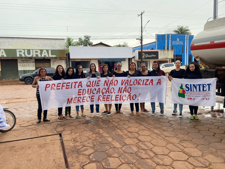 Protesto da educação em Itacajá