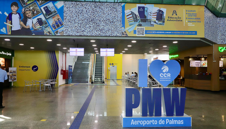 Espaços ampliados do Aeroporto de Palmas agora têm capacidade para receber mais passageiros